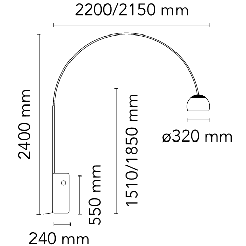 Luminaria de Suelo Superior Arco K